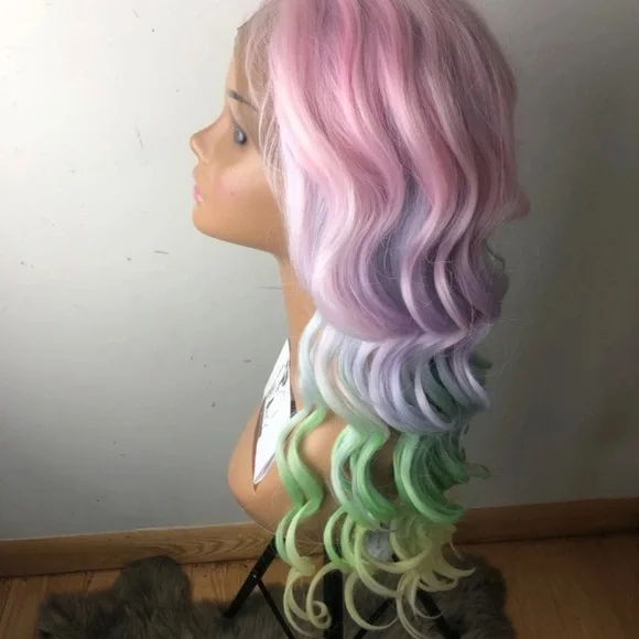 22” RAINBOW UNICORN BODY WAVY LACE FRONT *NEW*